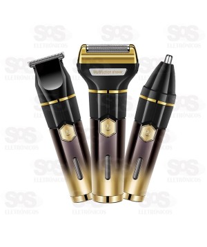 Máquina De Acabamentos 3 em 1 Recarregável B-Max BM-C052