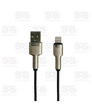 Cabo Turbo 12W USB Para Iphone 1 Metro Kaidi KD-2522A