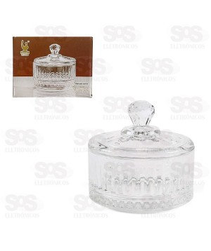 Bomboniere Pote de Vidro Com Tampa 6,5x6,5CM DA032B