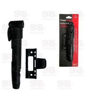 Bomba De Ar Para Bicicleta Com Acessórios TroyaTools TRY-0164