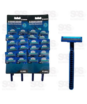 Aparelho De Barbear Descartável 3 Lâminas 24 Unidades AIH1365A