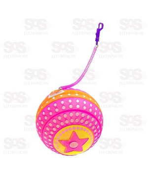 Bola De Vinil Com Mola Sortida Toy King TK-AB8190