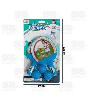 Kit Ping Pong 5 Peças Toy King TK-AB4412