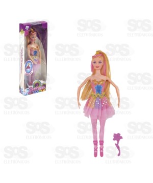 Boneca Articulada Bailarina Pica Pau PI3141