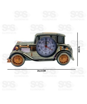 Relógio Analógico De Mesa Design Carro Luatek ZB-4027