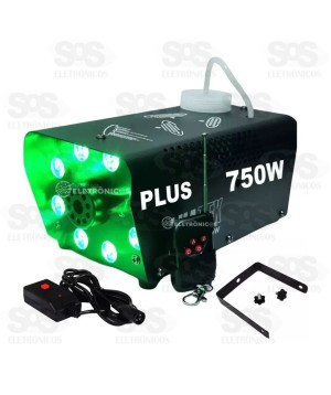 Máquina de Fumaça Com LED RGB 110V 750W Luatek LK-Y5 Plus