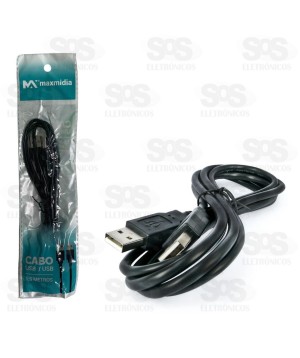 Cabo USB 1,5 Metros Maxmidia MAX-51706-15
