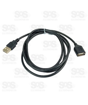 Cabo USB Para USB Fêmea 1,5 Metros Maxmidia MAX-60106-46