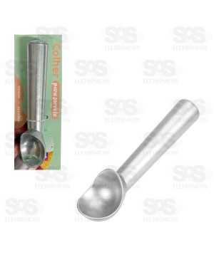 Colher Pegador De Sorvete Cromada 18cm Top Útil TOP1881