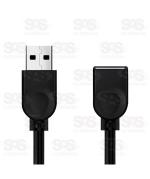 Cabo Extensor USB Macho Para USB Fêmea 5 Metros 3209