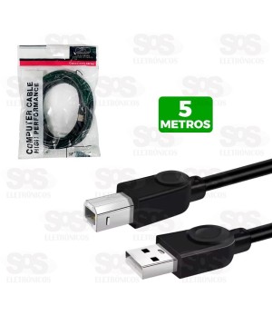 Cabo Para Impressora 5 Metros 3206