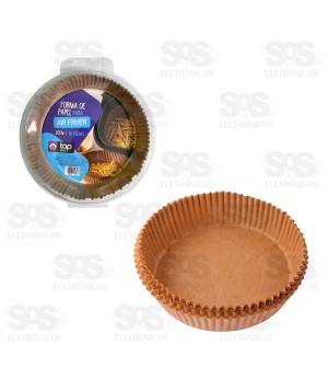 Forma Descartável Para Air Fryer 50 Unidades 20CM Top Útil TOP1647