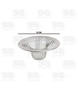 Ralo Para Pia Inox 9CM Top Útil TOP1017