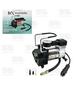 Mini Compressor de Ar Portátil 12V 150PSI Maxmidia MAX-361004-2