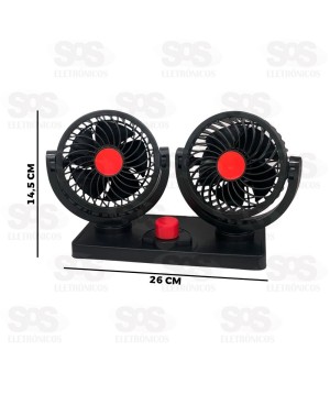 Ventilador Automotivo Duplo 12V YA-4135