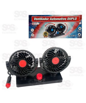 Ventilador Automotivo Duplo 12V YA-4135