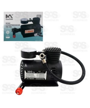 Mini Compressor De Ar Automotivo Portátil Maxmidia MAX-51266-1