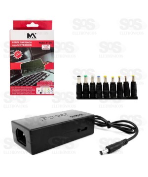 Fonte De Notebook Universal 10 Plugues 120W Maxmidia MAX-2120