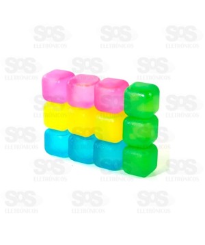 Gelo Artifícial 12 Cubos Coloridos Top Útil TOP0721