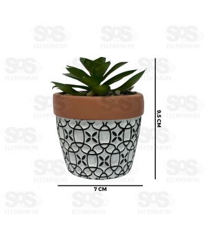 Vaso Com Planta Artifícial Top Útil TOP1514