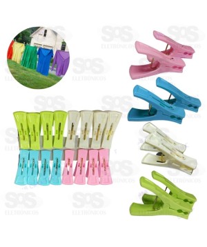Conjunto 16 Prendedores De Plástico Top Útil TOP0752