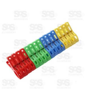 Conjunto 24 Prendedores De Plástico Top Útil TOP0901