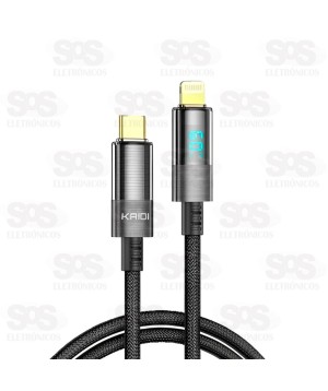 Cabo Turbo 30W Type C Para Iphone 1 Metro Kaidi KD-2520CL
