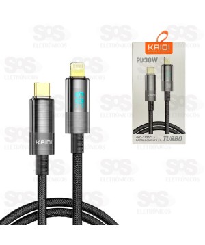 Cabo Turbo 30W Type C Para Iphone 1 Metro Kaidi KD-2520CL