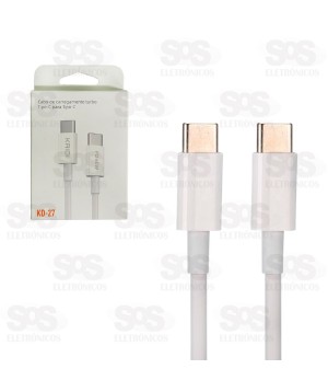 Cabo Turbo Type C Para Type C 1 Metro Kaidi KD-27