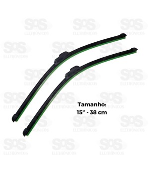 Limpador De Para-Brisa Siliconado 38cm TRY-0005