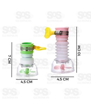 Bico Chuveirinho Arejador Para Torneira Giratório Retrátil HX7366