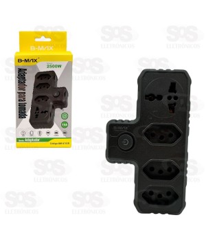 Adaptador 3 Tomadas B-Max BM-8703B