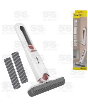 Mini Esfregão Mop Portátil Lavável B-Max BM-F1108