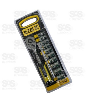 Kit Chave de Catraca 3/8 Polegadas 12 Peças BT-436