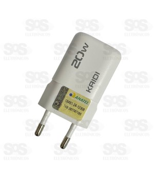 Carregador Rápido PD+QC 20W Kaidi CQ-1501