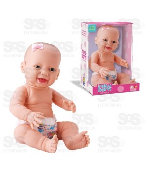 Boneca New Born Com Fraldinha em Vinil Divertoys 8215