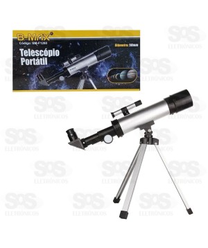 Telescópio Portátil 50mm B-Max BM-F1260