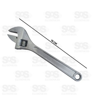 Chave Inglesa Ajustável 8 Polegadas HM-705