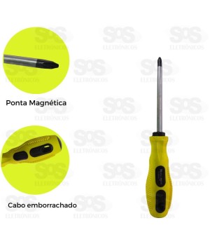 Chave Philips 6 Polegadas Ponta Magnetica HM709