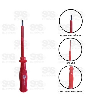 Chave Fenda 5 Polegadas Isolada HM-720