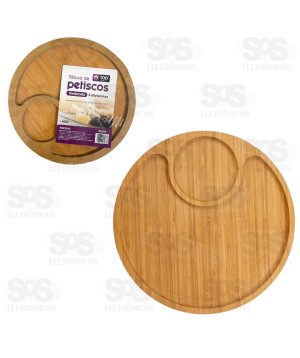 Tábua Para Petiscos 2 Divisórias MDF Top Útil TOP2103