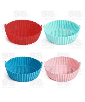 Forma De Silicone Para Air Fryer 16x5,5CM TOP1033