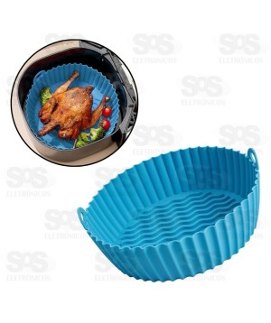 Forma De Silicone Para Air Fryer 19,5x6,5CM TOP1034