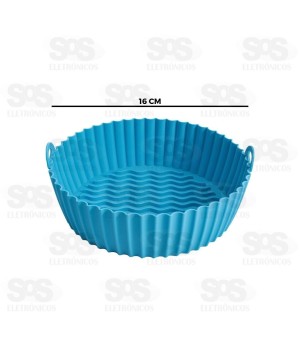 Forma De Silicone Para Air Fryer 19,5x6,5CM TOP1034