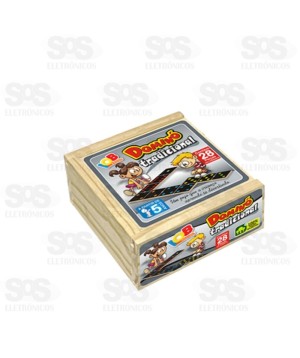 Dominó 28 Peças e Estojo em Madeira IOB 115