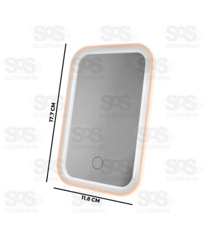 Espelho De Maquiagem Com LED 3 Cores AL-2742