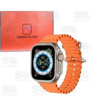 Relógio Smartwatch Amax Ultra 49mm 2 Pulseiras