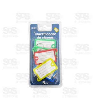 Chaveiro Etiqueta Identificadora 5 Unidades Onyx 5131