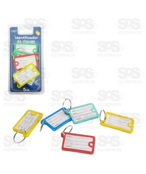 Chaveiro Etiqueta Identificadora 5 Unidades Onyx 5131