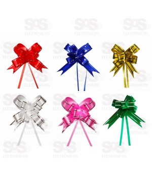 Laço Fácil Para Embalagens 10 Unidades 12CM Cores Variadas 5418